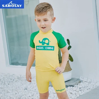 

SABOLAY Children Boy Quick dry Protection Beach Surfing Kids Swim Suit Summer cartoon Swimwear Diving Sunscreen UPF 50+ Wetsuit