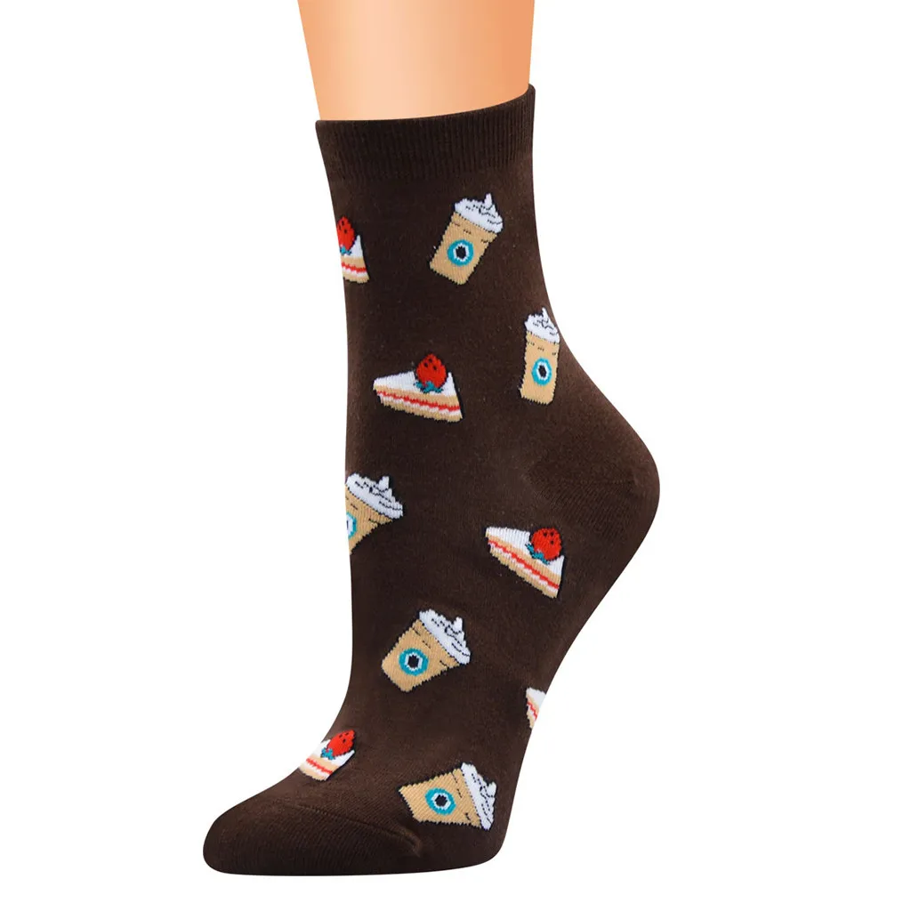 Дизайн, женские милые Носки с рисунком курицы и пива, удобные носки без пятки для девочек, calcetines mujer divertido