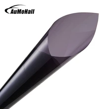 AuMoHall 0,5*30 m gris claro uv + aislamiento de la ventana del coche Tint Film VLT 50% 2 capas película de protección Solar(China)