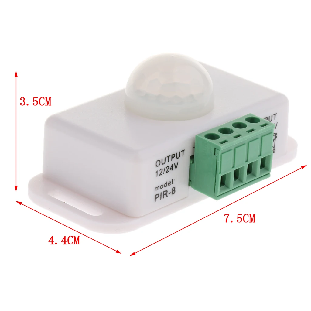 DC 12V 24V PIR Sensor LED Dimmer Switch Motion Infrared Switch
