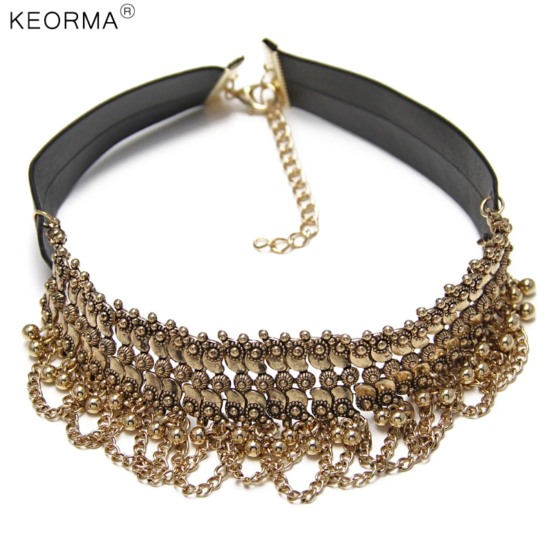 Keorma Для женщин колье ZA Цепочки и ожерелья Круглый Бусины бисер EXO металлической