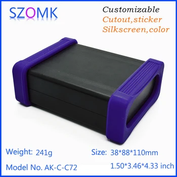 

1pcs/lot Black color good looking high quality aluminum case for electronics case 38*88*110mm