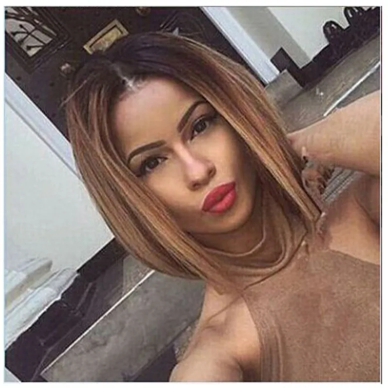 Short Bob Brown Wig African American Short Hair Wigs For Black