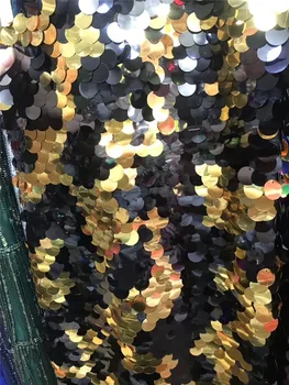 

YG-727.879 good looking sequins Tulle fabric Factory price sequins Nigerian lace fabrics