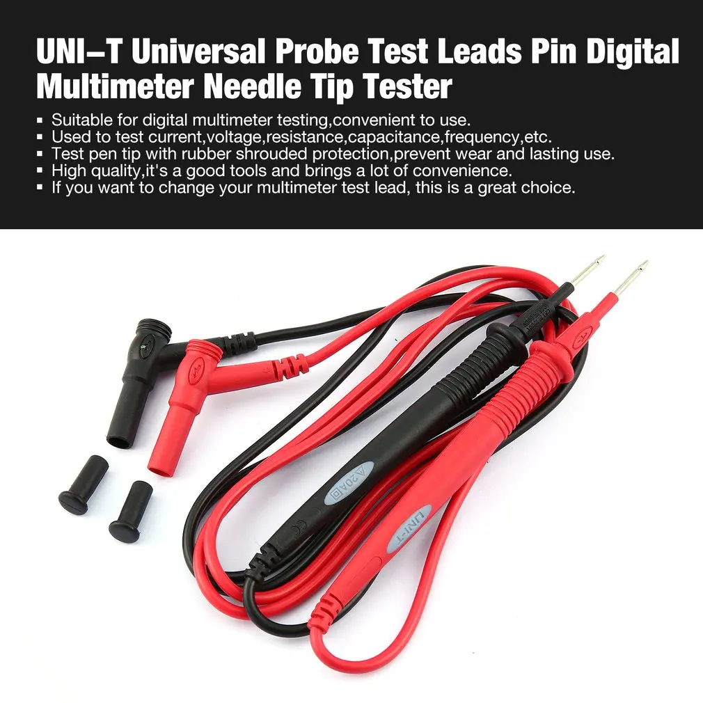 UNI T Digital Multimeter Cable Pin Needle Tip Universal Probe Test Lead Multi Meter Tester Wire