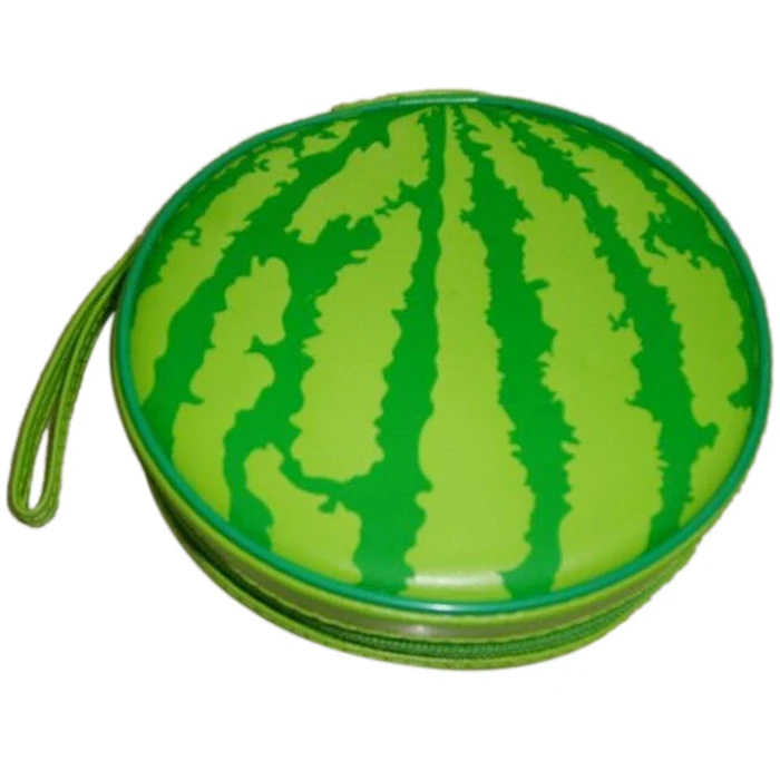 

Green Watermelon Pattern 24 Capacity CD DVD Round pouch Wallet Case Holder