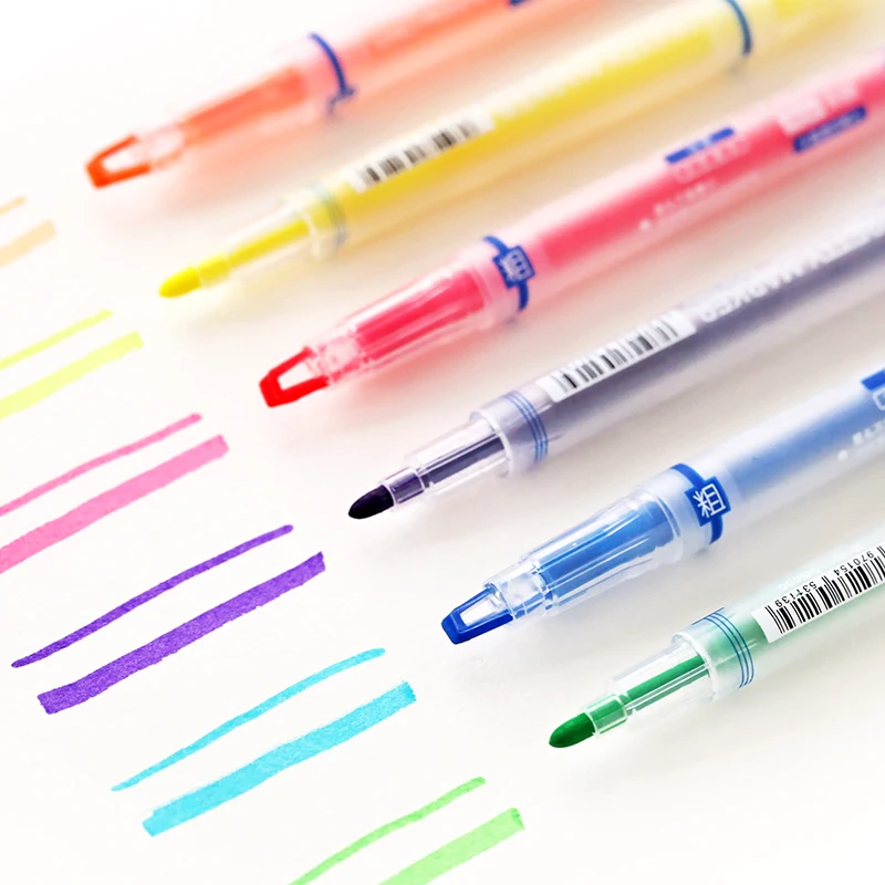 Creative visual double headed highlighter highlighter marker pen