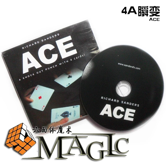 ACE (Cards and Instructions) by Richard Sanders / close-up stage street card magic tricks products wholesale free shipping | Игрушки и