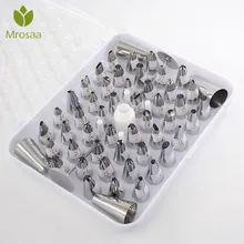 52 шт. из нержавеющей стали торт цветок трубопровод сопла насадки для выпечки DIY украшения торта инструменты крем устройство выпечки формы