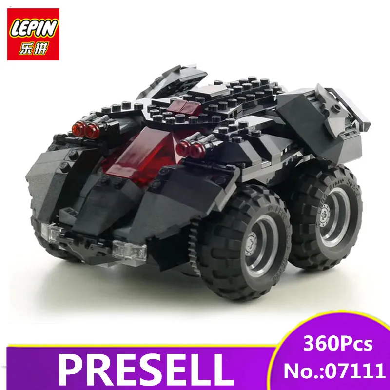

LEPIN 07111 360Pcs Compatible Legoing Batman Chariot 76112 Building Blocks Bricks Smart Bat Remote Control Car Educational Toys