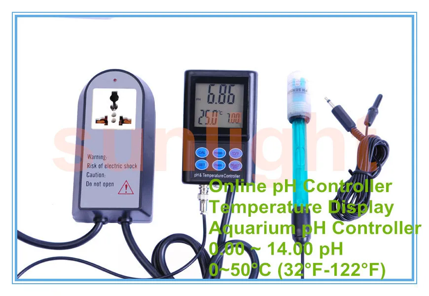 Aquarium Online pH Controller with Temperature Display and 0 14PH