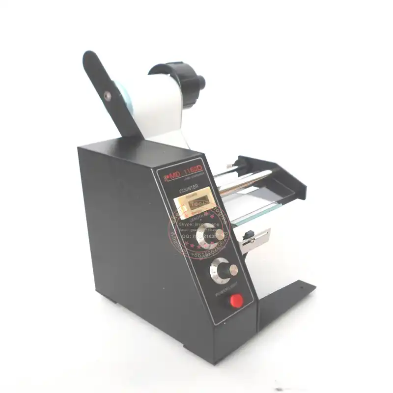 Label dispensor electrical label applicator semi automatic labelling