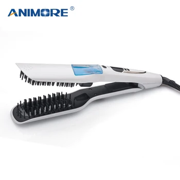 

ANIMORE Steam Hair Straightener iron Spray Straightener Comb Injection Painting 450F Straightening Irons Hair Care SI-02