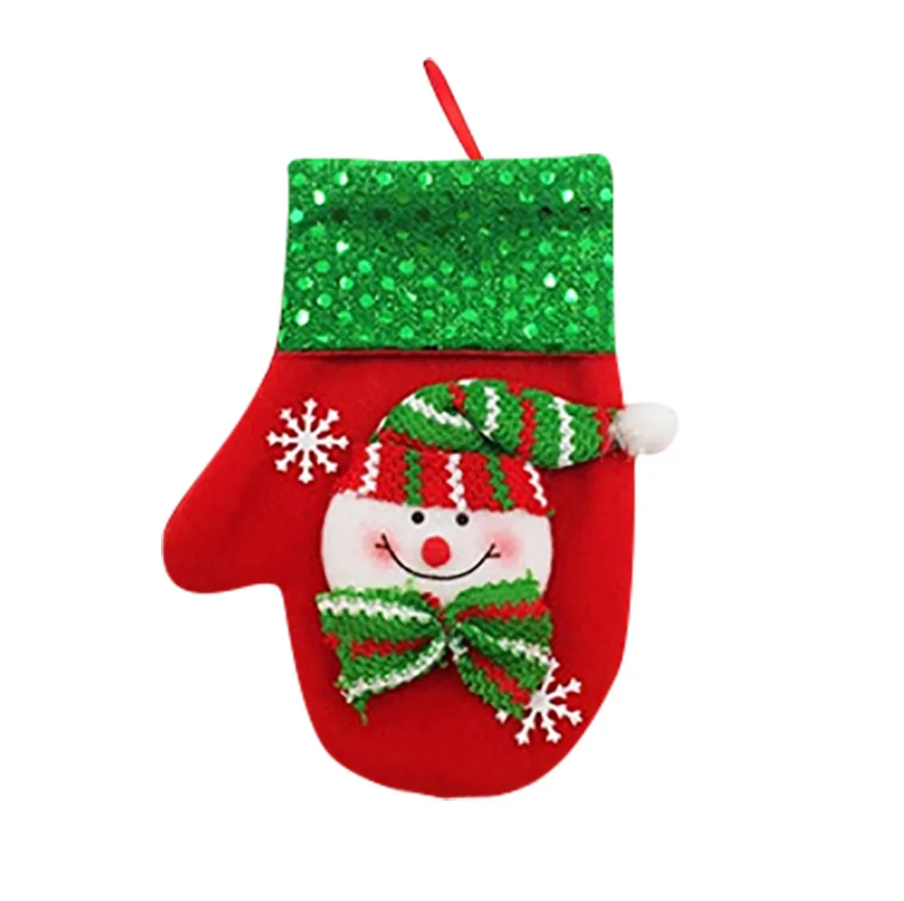 Рождественская шапка Санты Рождественский свитер с изображением снеговика карман вилка, нож, столовые приборы держатель мешка дома вечерние стол сумка для ужина украшения посуда#15