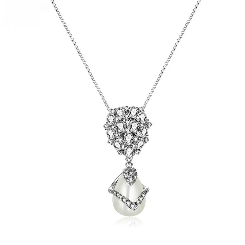 

Fashion fullfilled cubic zirconia pendant necklace for women