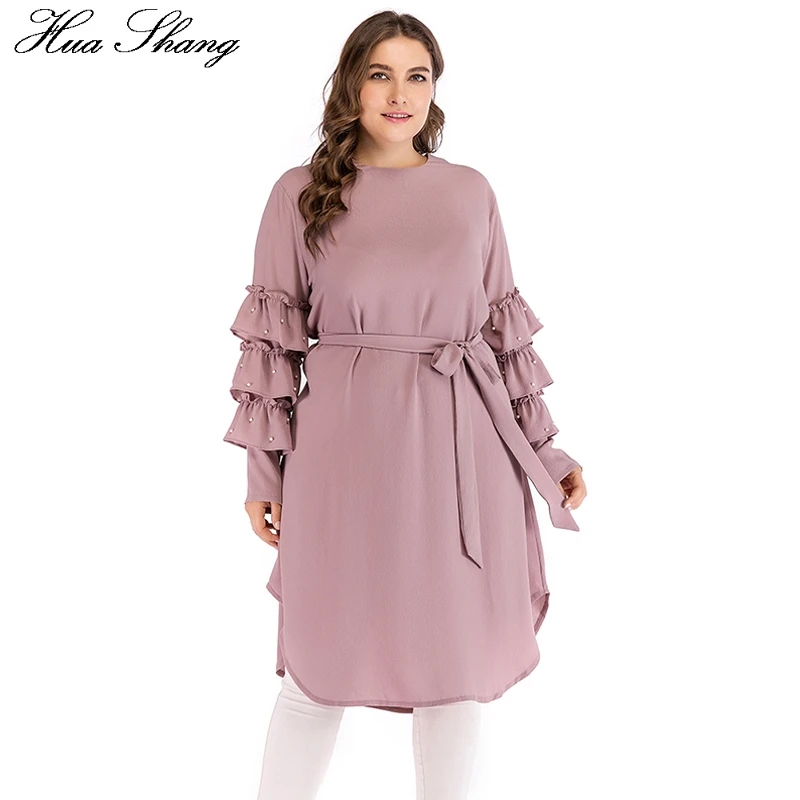 4XL 5XL размера плюс шифоновая блузка розовая Женская летняя с оборками и бусинами