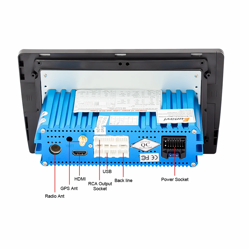 Best Eunavi 4G+64G  6 core android 9.0 car dvd for Toyota Corolla E140/150  2007-2011 multimedia car radio gps navi PX6 Radio WIF 5