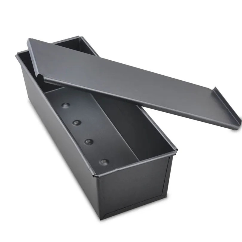 750g Bakeware Non Stick Aluminium Alloy Metal Box With Lid Toast Bread