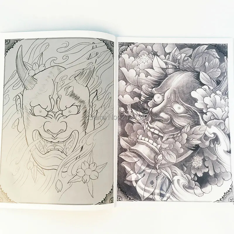 Бесплатная доставка новинка 2017 книга с татуировками KOI Hannya Tang Lion Fudo Tiger