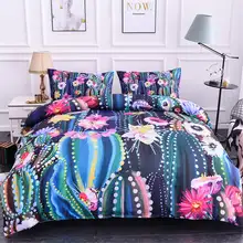 ZEIMON мягкий домашний декор с рисунком Растений Комплект постельного белья многоцветное одеяло с принтом кактуса домашний текстиль покрывало роскошное постельное белье