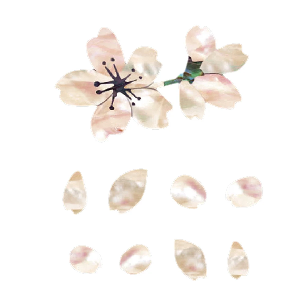 

Self Adhesive Floral Body Guitar Sticker Decals Decoration Bass Ukulele Mini Cherry Blossom Cute