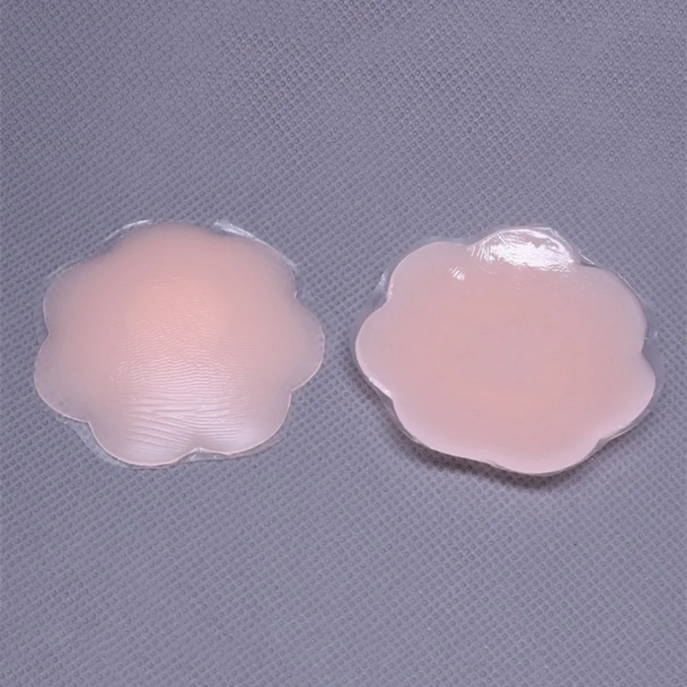 

Comfortable Reusable Invisible Self Adhesive Women Breast Chest Nipple Cover Breathable Bra Pasties Pad Stickers