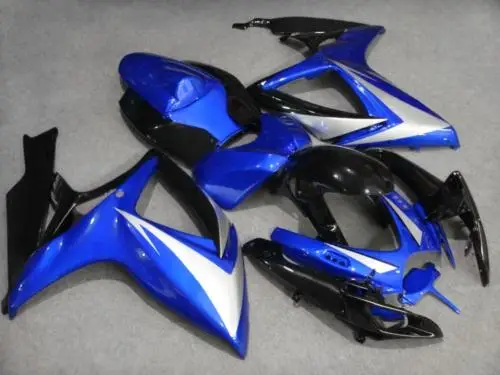 Набор обтекателей мотоцикла для SUZUKI GSXR600 750 K6 06 07 GSXR 600 2006 2007 ABS черно-голубые