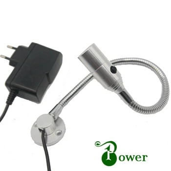  1W LED BEDSIDE READING LAMP WITH FLEXIBLE ARM - 32809348426