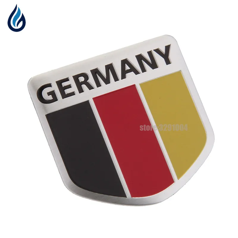 Car Truck 3D Aluminum German Germany Flag Emblem Badge Decals Sticker