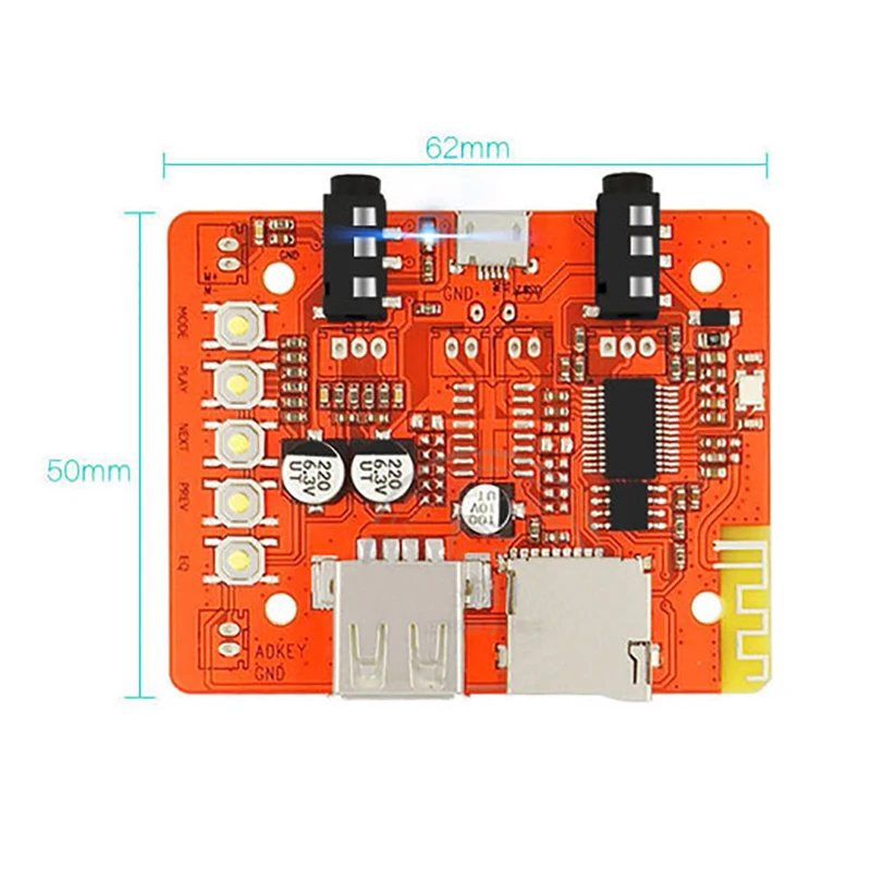 Monday Kids 5V Wireless Bluetooth Audio Receiver Board Module For