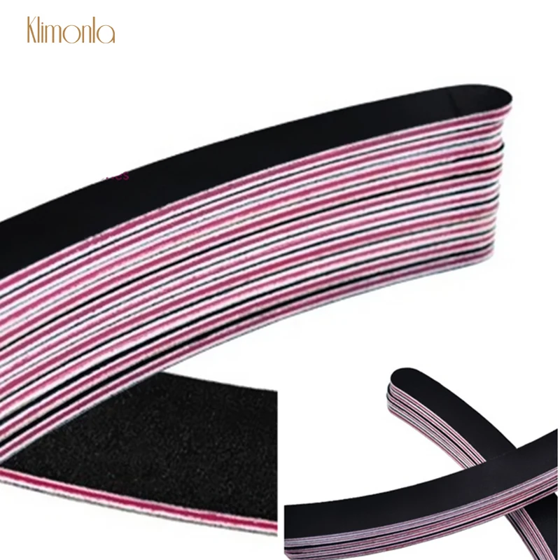 Lixa de Unhas Removedor de Cutícula Ongle 100 – 180 Preto Manicure Cuidados Unha Art Lustrando Lixar Arquivos Polimento Ferramentas 50 Pcs Cal um