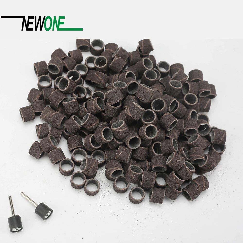 

Hot Sale 100pcs Sanding Bands Sleeves & 2 Mandrels Electric Grinding Polishing Sandpaper circle Sand Ting