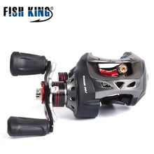 FISH KING BAT100 Baitcast рыболовная Катушка 7,0: 1 высокая скорость 9+ 1BBs 5 кг максимальная мощность сопротивления приманки литье колеса рыболовные снасти