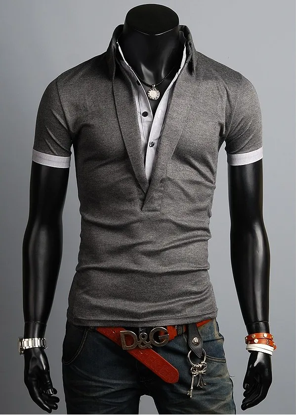 Polo Men High Quality New Brand Cotton Sport Mens Camiseta Masculina Man's Clothing Short Sleeve Tops Shirt XXL | Мужская одежда