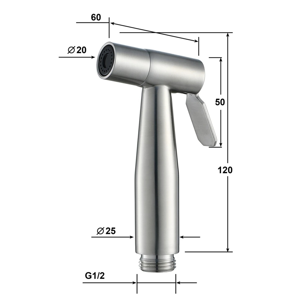 Нержавеющая сталь гигиенический душ сиденье ручной насадки для душа аксессуары для ванной комнаты и туалета Shattaf Биде Распылитель для