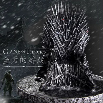 The model of the iron throne in Game of Thrones collective toy figure