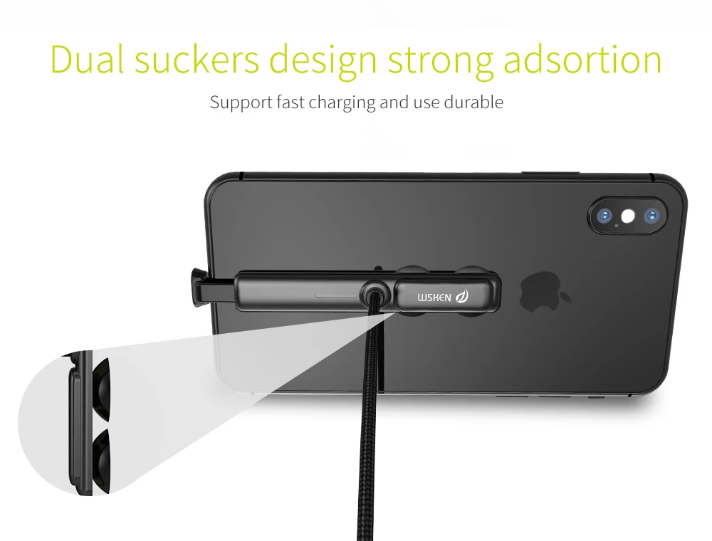 Wsken, зарядное устройство, USB кабель для iPhone 6S 6 7 8, шнур для быстрой зарядки данных, Micro usb type C для samsung, кабели для зарядки мобильных телефонов