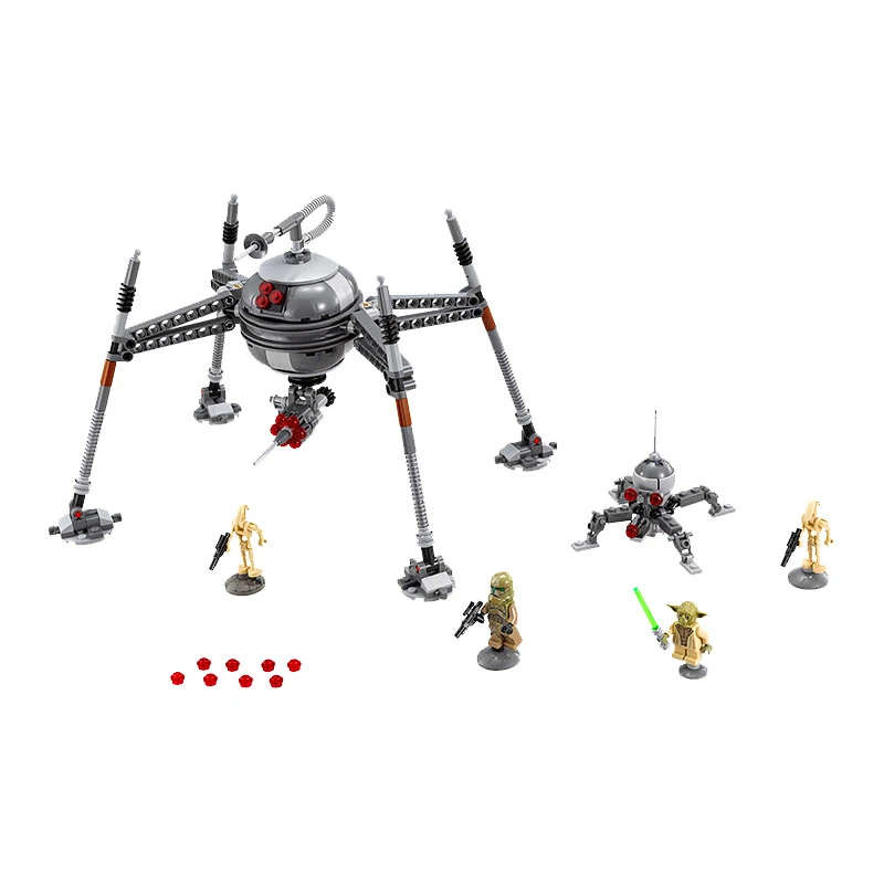 

LEPIN 05025 Star Wars Homing Spider Droid Master Building Blocks Brick Set Compatible LegoIN 75142 Playmobil Toys For Children