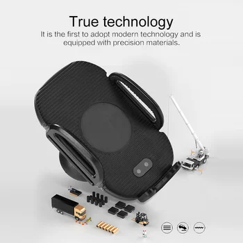 C18 Infrared Sensing Smart Car Wireless Charger for IPhone XR XS Max 10W Fast Charging Car Air Vent Phone Bracket Car Accessory