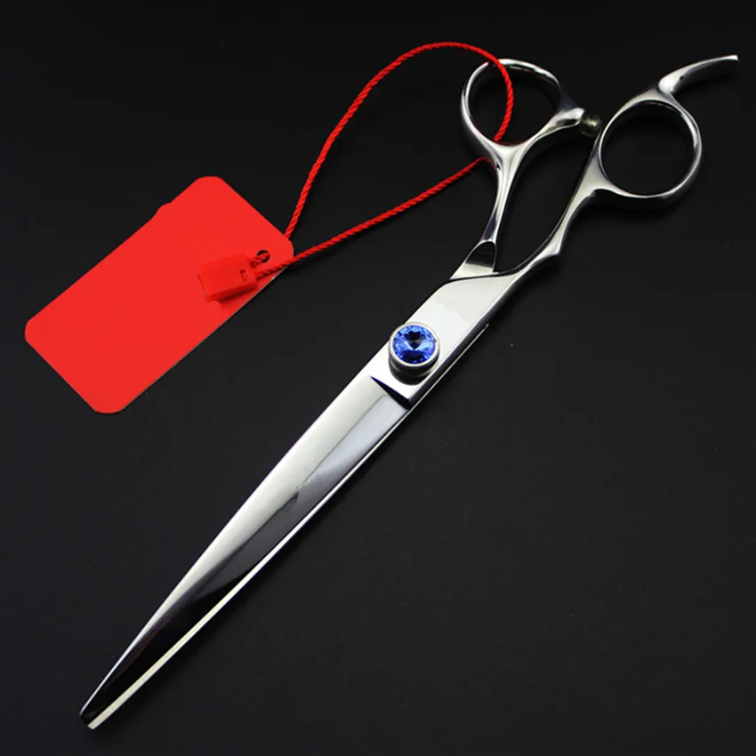 Professional left handed japan 440c 8 inch pet grooming hair scissors
