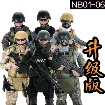 

1Pcs 1/6 Scale(12" & 30cm Height) SWAT Soldier Action Toys Figure Dolls With Retail Box