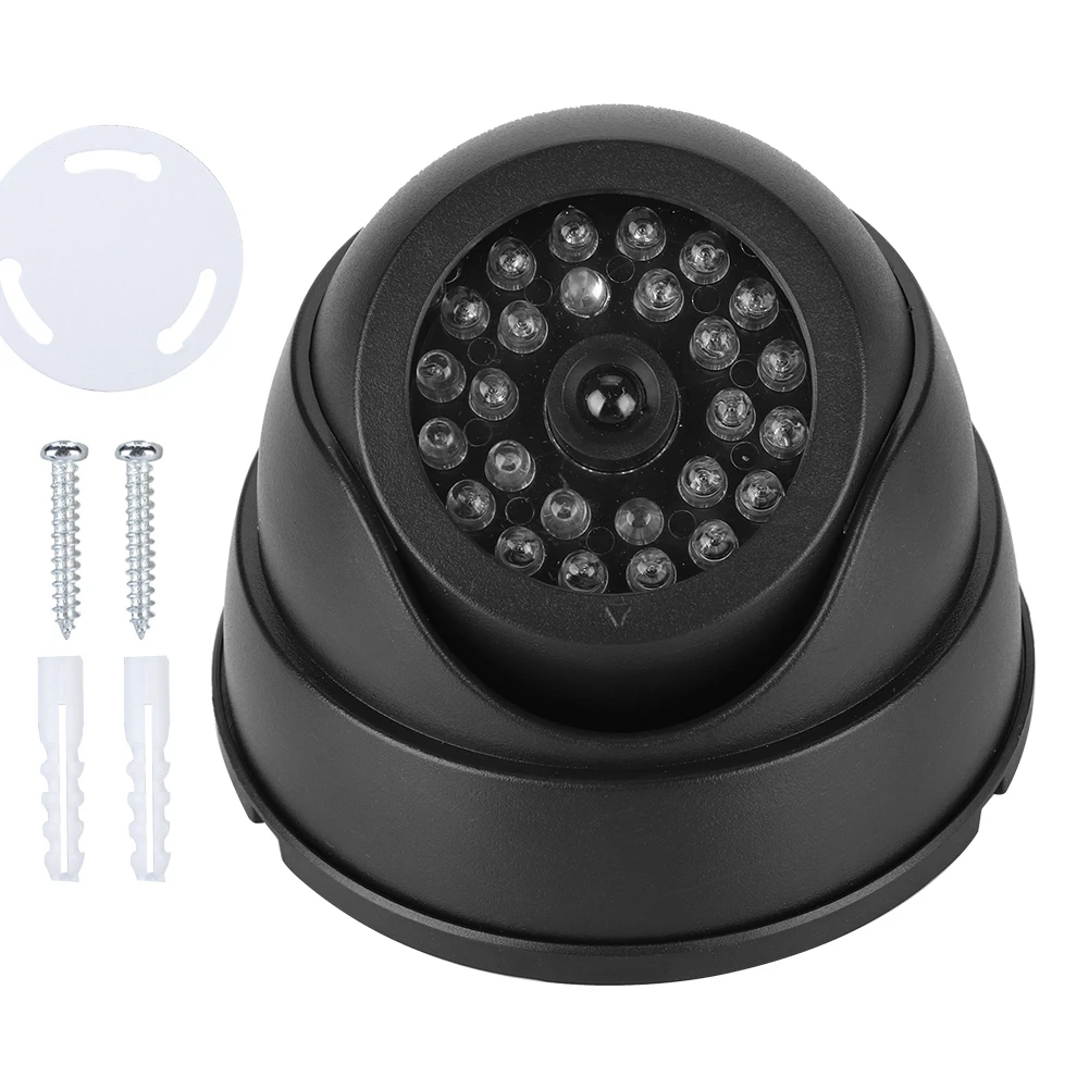 

SOONHUA Dummy Camera Fake Dome Camera CCTV Surveillance Security Cameras 30pcs IR LEDs With Screw