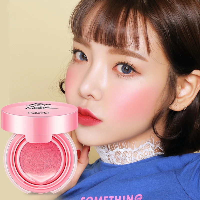 

ROREC natural air cushion blusher easy to wear long lasting blusher Face Makeup Cream Blush Maquiagem Cushion Blusher