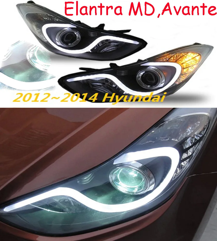 HID, 2012~, автостайлинг, фары для HUNDAI Elantra, Solaris, accent, Elantra, Genesis, i10, i20, santa fe, lantra; Elantra Головной фонарь