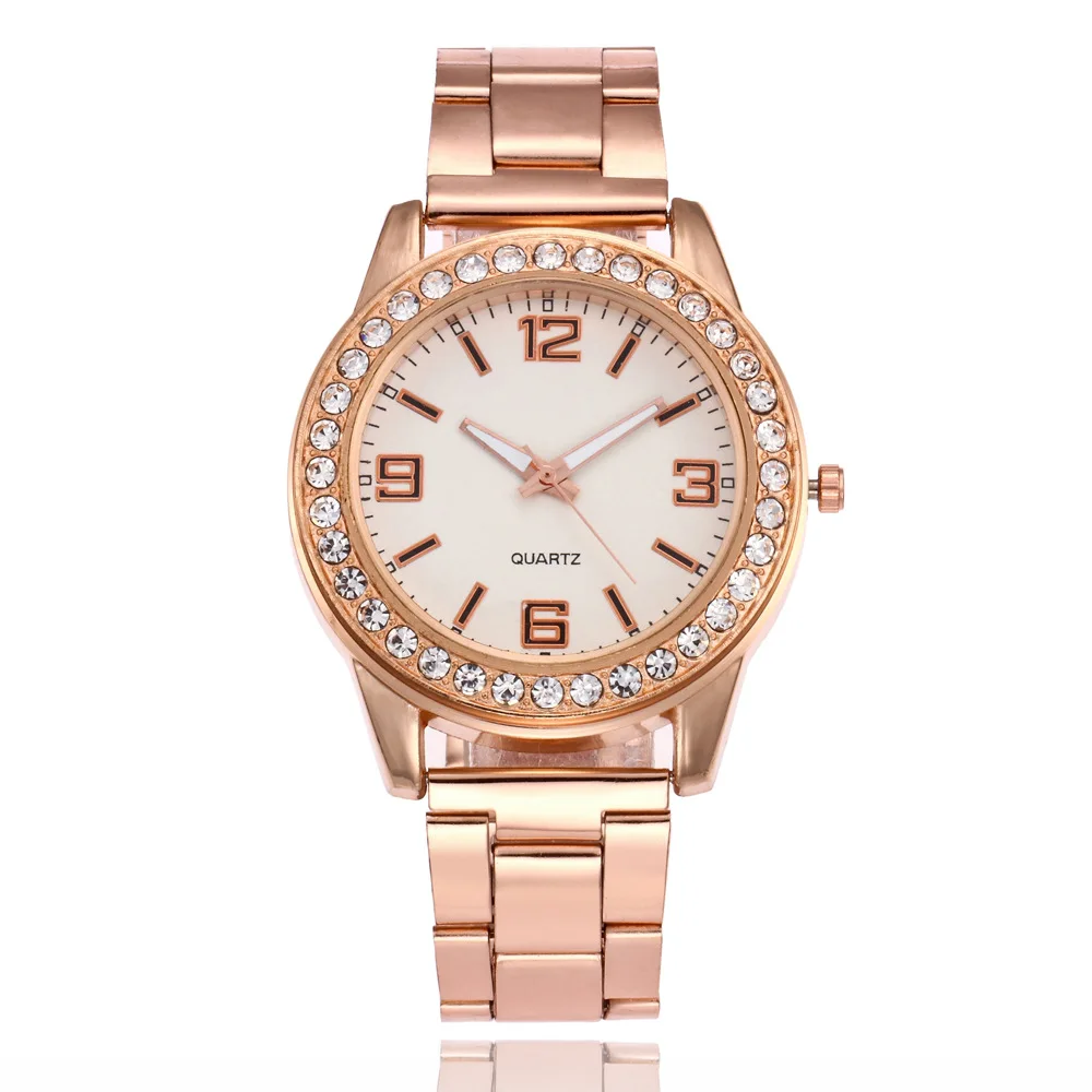 

Gold Women Watches Fashion Quartz Wristwatches Dress Watches Top Luxury Brand Crystal Ladies Bracelet Watches relogio feminino