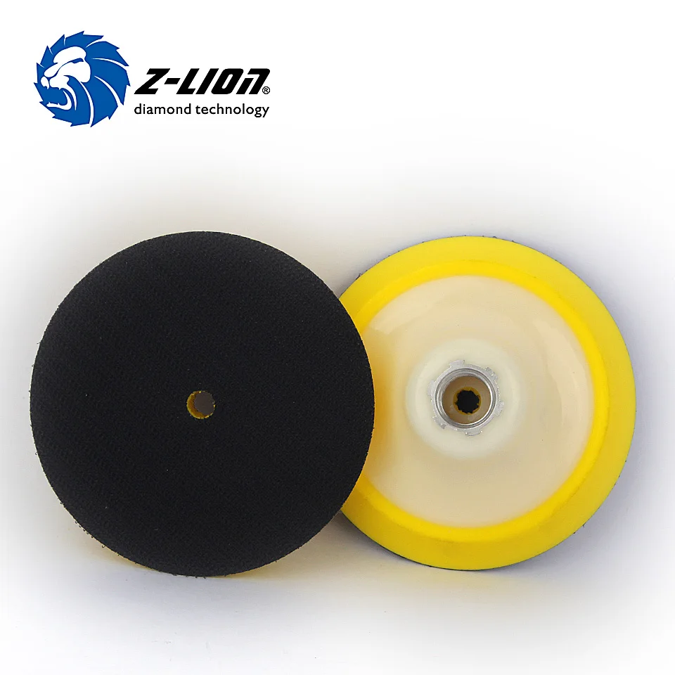 

Z-LION 2PCS Car Wash Plate Backing Pad 5/8-11 M14 Polishing Sponge Plate Backer 4" Flexible Polish Holder for Diamond Polisher