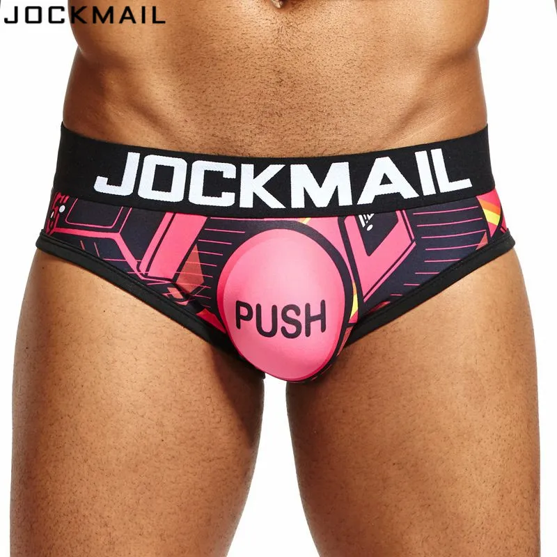 

JOCKMAIL Brand Sexy Mens Underwear Briefs Digitally printed gay panties calzoncillos hombre slip calcinhas cuecas Gay Underwear
