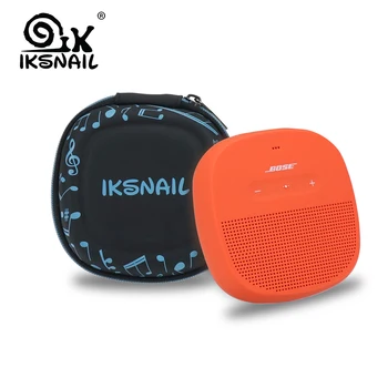 

IKSNAIL Wireless Bluethooth Speaker Cover Case For Bose SoundLink Micro Speaker-Fits For Plug&Cables Pouch Box Storage Strap Bag