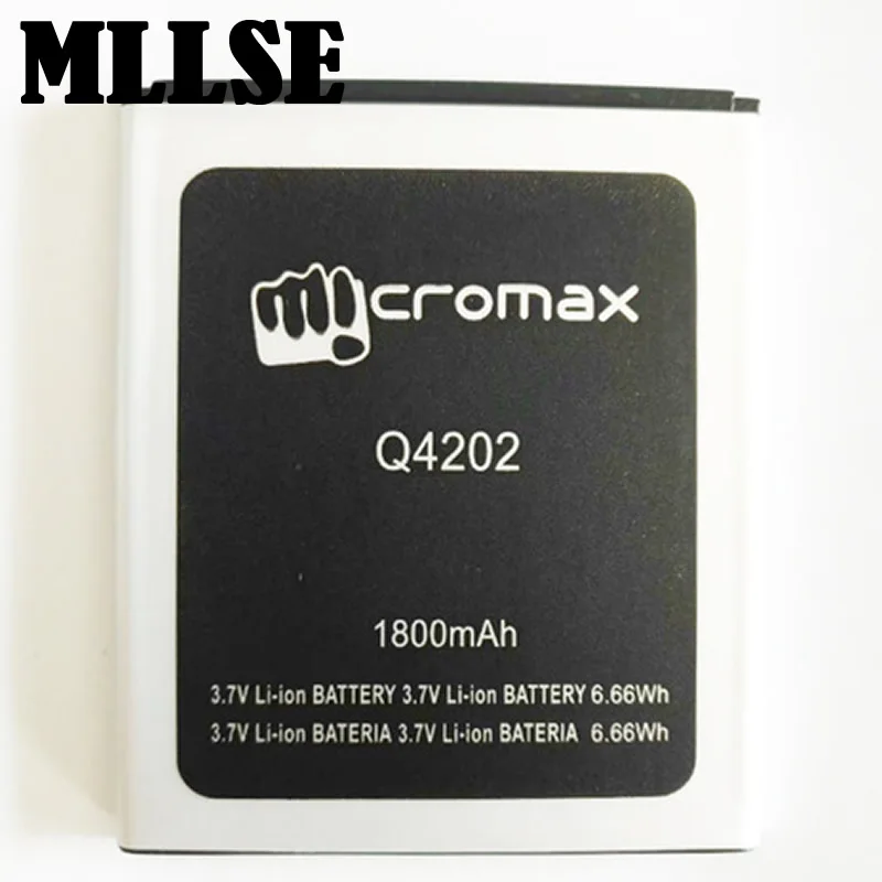 MLLSE D320 Q414 A94 A82 Q4202 батарея для Micromax батареи мобильного телефона+ код отслеживания - Цвет: Q4202