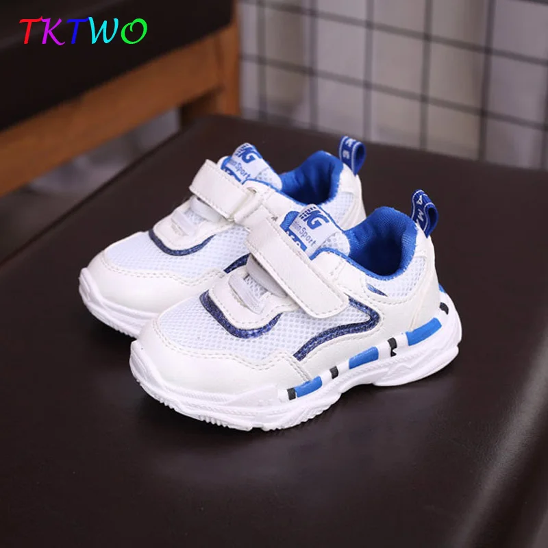

brand kids shoes 2018 Belinciaha net breathable sneakers leisure sports running shoes for girls white shoes for boys 21-30SIZE